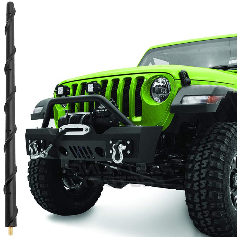 BASIKER Antenna for Jeep Wrangler Gladiator JK JT Rubicon Sahara Unlimited Sport 2007-2022, Jeep Wrangler Antenna Replacement, 13 Inch Car Radio Antenna Jeep Accessories for Optimized AM FM Reception 13 inch(Stubby)