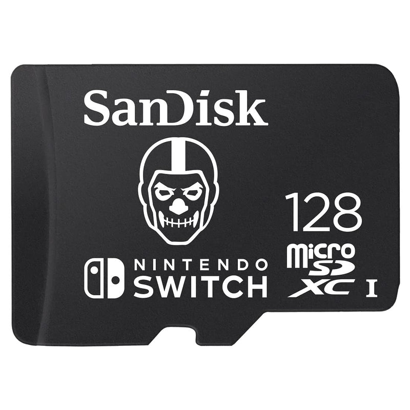 SanDisk 128GB microSDXC -Card Licensed for Nintendo -Switch, Fortnite Edition - SDSQXAO-128G-GN6ZG Fortnite Skull Trooper