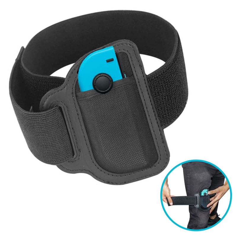 JoyHood Leg Strap for Switch/Switch OLED Joy-Con Controller, Game Accessories compatible with Switch Sports Play Soccer/Ring Fit Adventure, Adjustable Elastic Switch Leg Straps for Adults & Kids