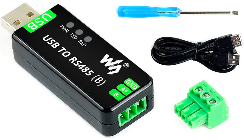 Industrial USB to RS485 Bidirectional Converter Onboard CH343G Chip, Multi-Protection Circuits 300bps-3Mbps Baudrate Support Linux,Android,Wince,Win10/8.1/8/7/XP, Up to 1.2km Transmission Distance