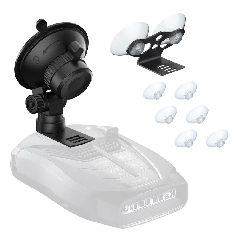Radar Detector Mount,Car Radar mounting Bracket Suction Cup Holder,Windshield & Dashboard Radar Detector Suction Mount,for Cobra Escort Valentine One Uniden Beltronics Radar Detector,Easy to Install Big