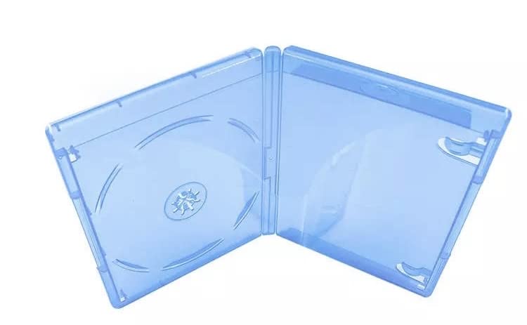 10 Blue Blu-Ray Cases - 1 Disc Capacity DVD Boxes - 12mm Thick