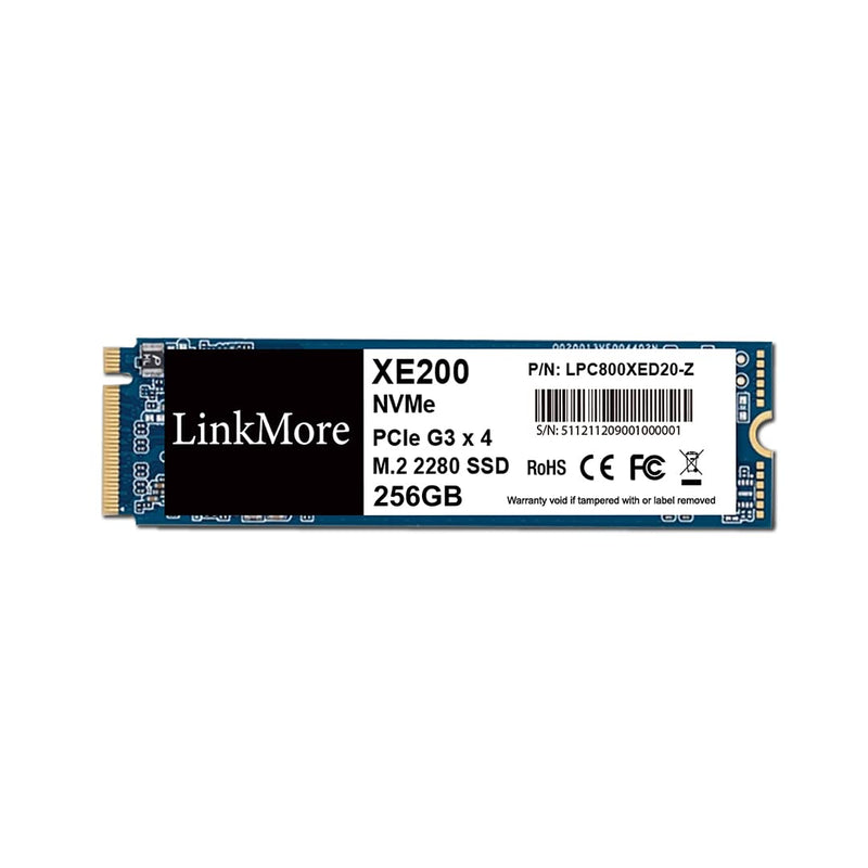 LinkMore XE200 256GB M.2 2280 PCIe Gen 3X4 NVMe Internal SSD, Solid State Drive, Up to 2000MB/s for Latop and PC Gen3x4 PCIe