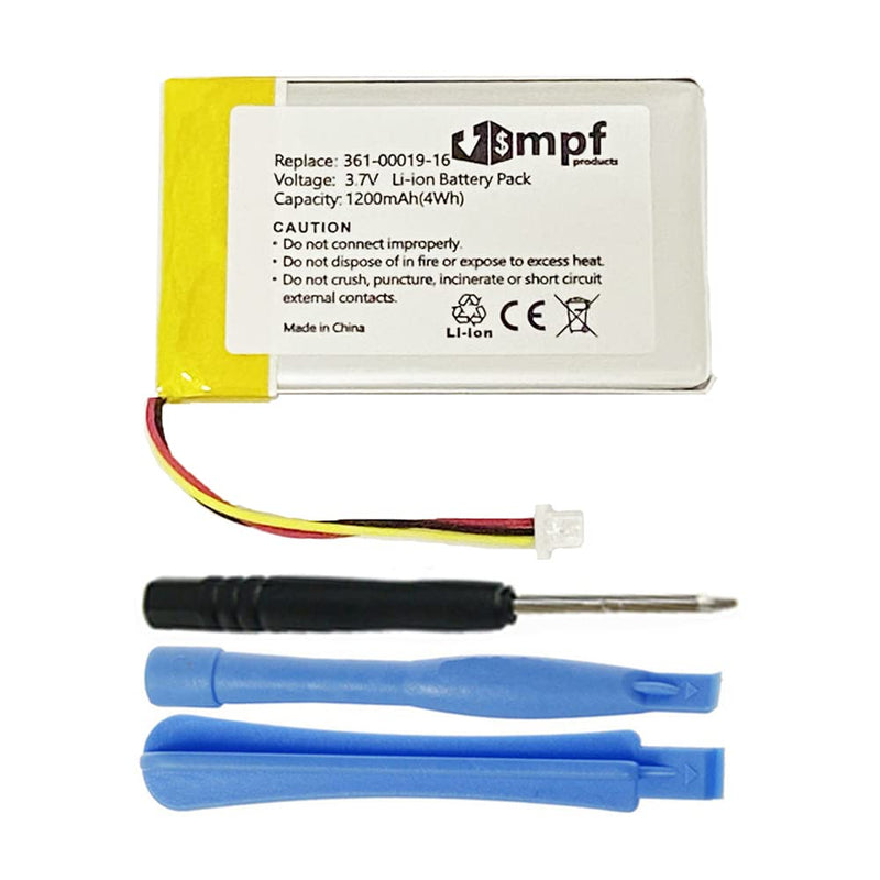 MPF Products 1200mAh 361-00019-16 Battery Replacement Compatible with Garmin Nuvi 1300, Nuvi 1340, 1340T Pro, 1350, 1350T, 1370, 1370T, 1375T, 1390, 1390T, 1490 GPS Navigation Units
