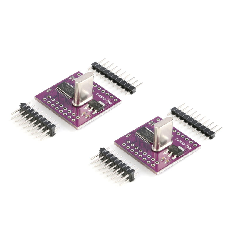 JESSINIE 2Pcs SC16IS752 I2C SPI to UART Serial Adapter Module Dual Channel UART Conversion Module I2C/SPI Communication Module with Pins