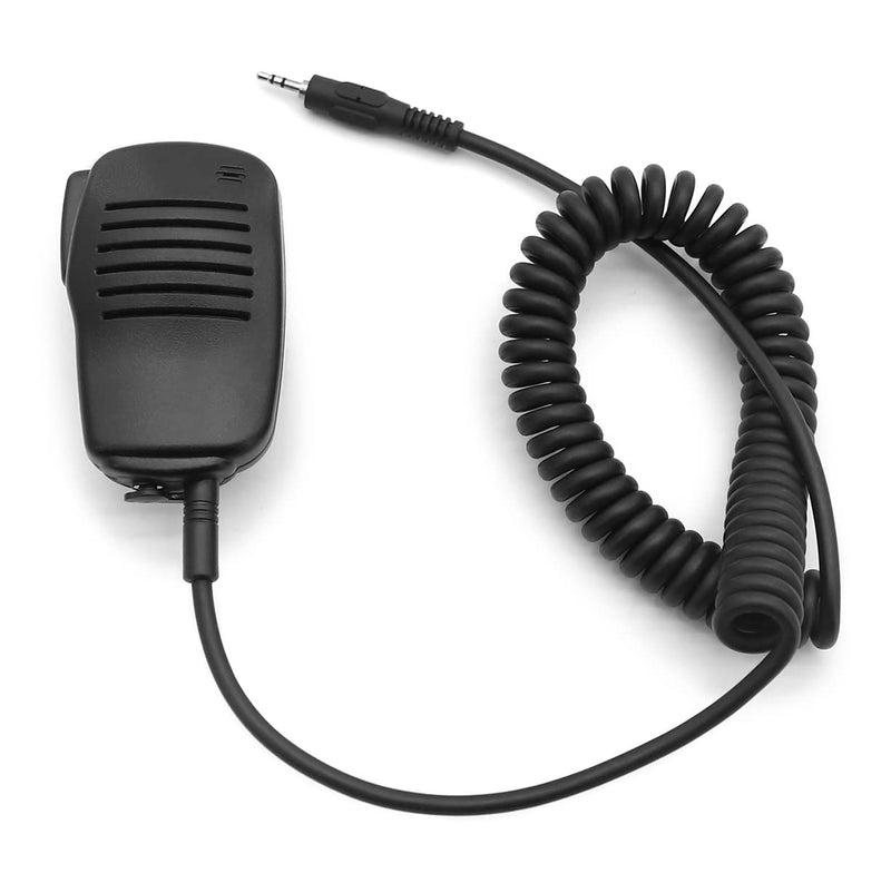 NEWASHAN Handheld Microphone for Garmin Radio Rino 110 120 130 520HCX 530HCX 610 650 655T 700T 750 755T Walkie Talkie Shoulder Lapel Speaker Mic with PTT Swivel Back Clip (Straight 1-pin)