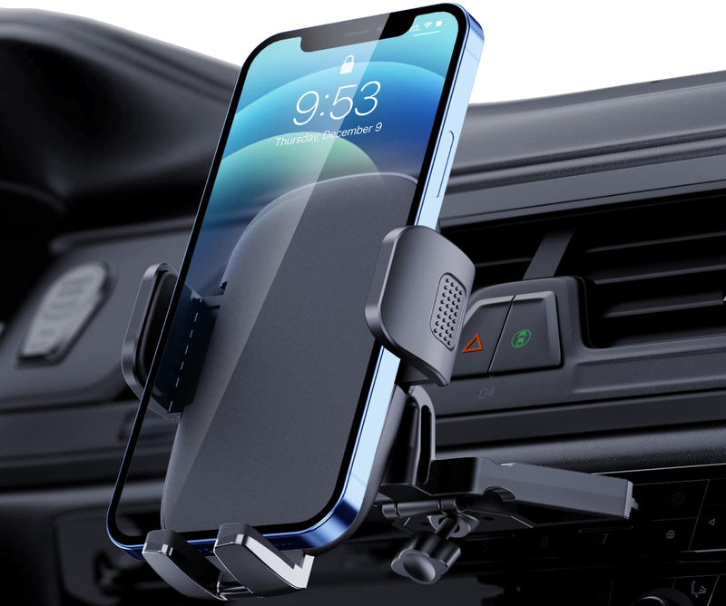 Phone Mount for Car Phone Holder Mount Upgraded Metal CD Slot Phone Holder Car Cell Phone Holder Car Thick Cases Friendly iPhone Holder for Car Phone Mount for CD Player Compatible with All Smartphone Black
