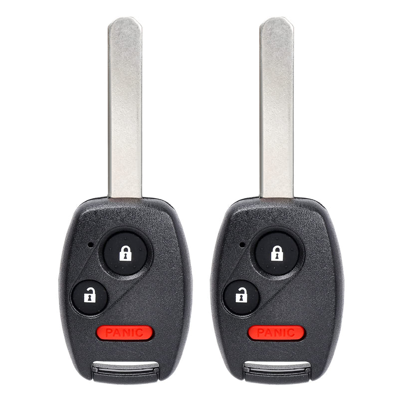 NPAUTO Key Fob Replacement for Honda CR-V/CR-Z/Accord/Fit/Insight 2007 2008 2009 2010 2011 2012 2013 2014 2015 Keyless Entry Remote Key Fobs (MLBHLIK-1T, 3 Button, Pack of 2)