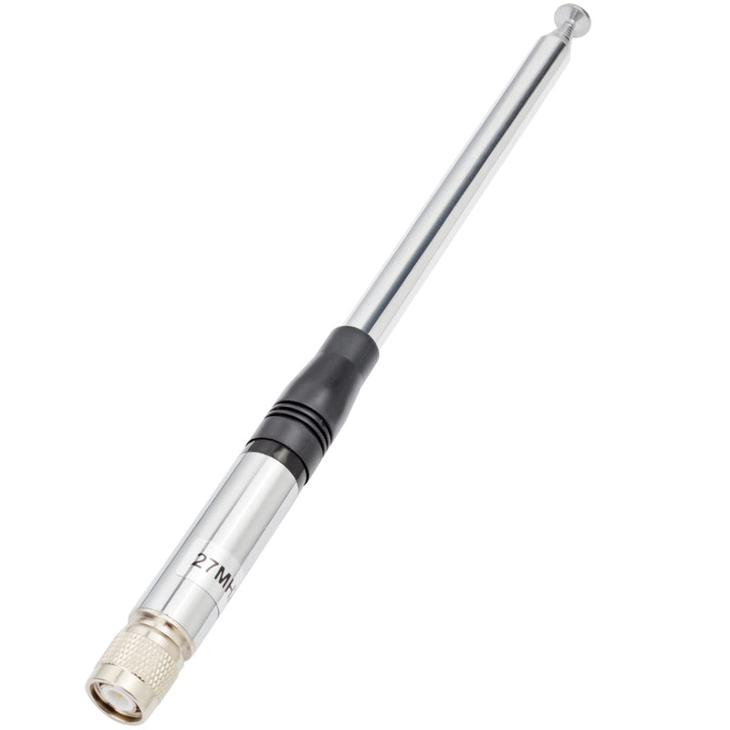 HYS 27Mhz TNC Antenna, Telescopic/Rod 9-Inch to 51-inch HT CB Antenna for President Randy FCC/Randy II FCC Handheld CB Portable Radio