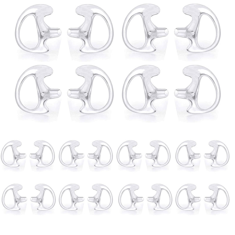 Replacement Earmold Earpiece Earbud Earplug Ear Mold for Walkie Talkie Acoustic Tube Earpiece,Soft Silicone Earmould Replacement Earpiece Insert for Two Way Radio Air Acoustic Headset (Pair of 12) 12 pair(3 Larger+6 Medium+3 Small)