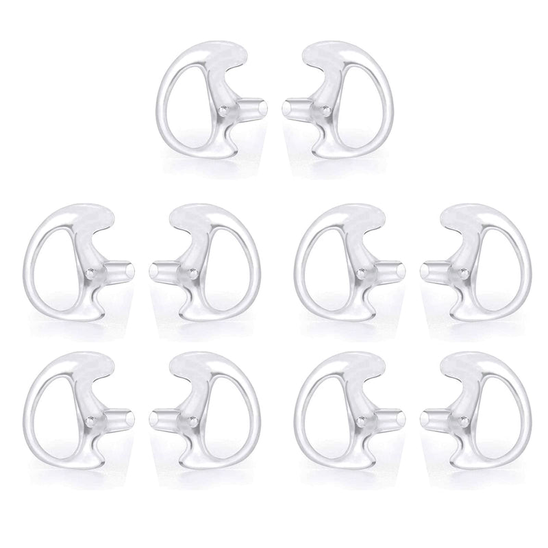 Replacement Earmold Earpiece Earbud Earplug Ear Mold for Walkie Talkie Acoustic Tube Earpiece,Soft Silicone Earmould Replacement Earpiece Insert for Two Way Radio Air Acoustic Headset (Pair of 5) 5 pair medium