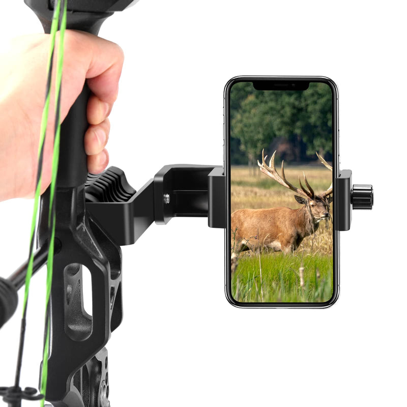 KEAUP Universal Cell Phone Holder Mount 360° Smartphone Compound Bow Adapter for Smartphone Camera 2 Installation Methods