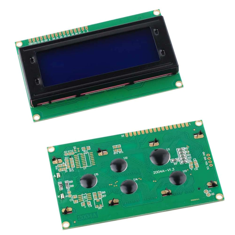 DIYmalls 2004 LCD Display Module DC 5V 20x4 White Character Blue Backlight AIP31066 Controller for Arduino (Pack of 2)