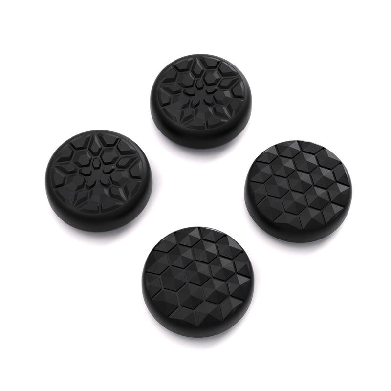 PlayVital Thumb Grip Caps for Steam Deck, Silicone Thumbsticks Grips Joystick Caps for Steam Deck - Diamond Grain & Crack Bomb Design