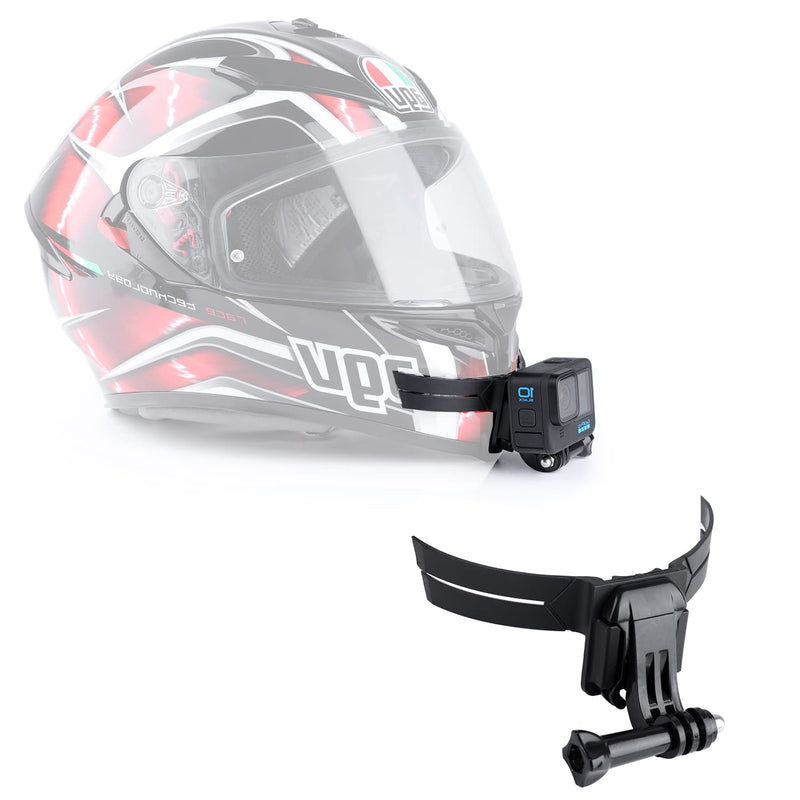 Motorcycle Helmet Chin Mount Kit for Gopro ,EaxanPic Helmet Adhesive Mount with Phone Clip for GoPro Hero 10/9/8/7/6/5,DJI Osmo Action,Insta360 ONE R Action Cameras