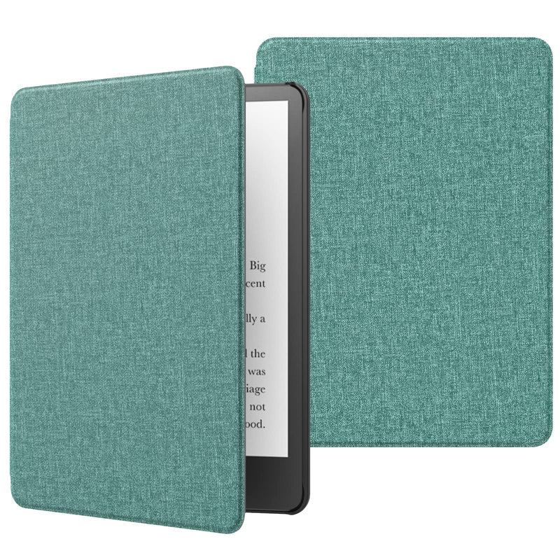 MoKo Case Fits 6" All-New Kindle (11th Generation-2022 Release), Lightweight Shell Cover with Auto Wake/Sleep for Kindle 2022 11th Gen e-Reader, Denim Green