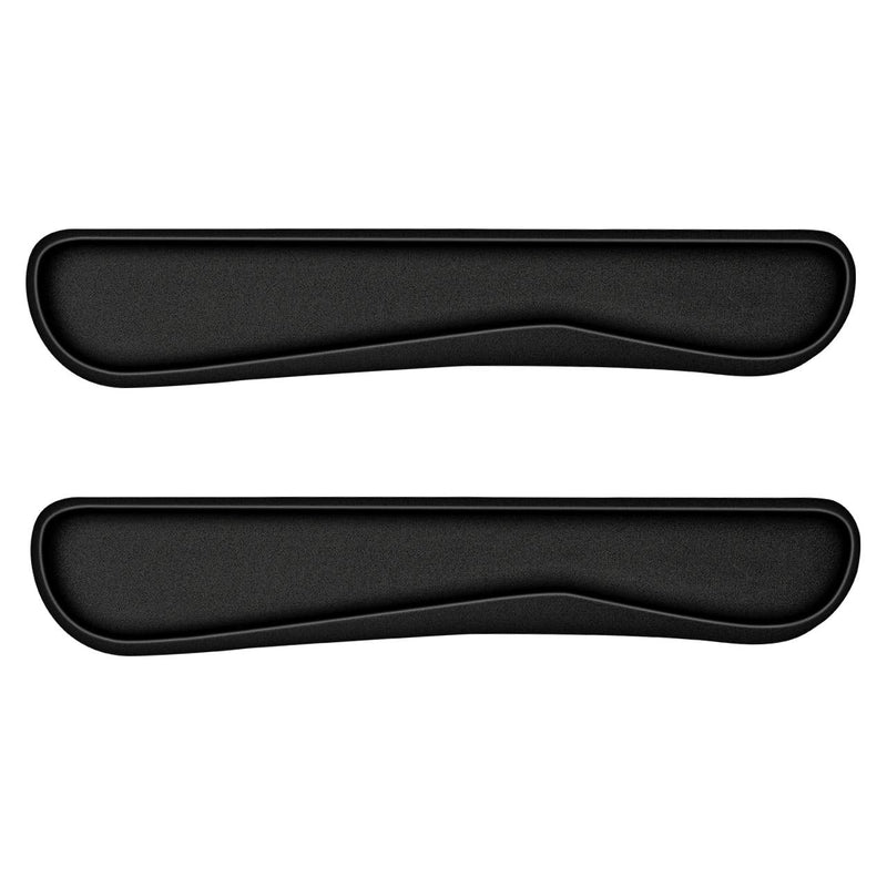 QINGLER Keyboard Wrist Rest Pad 2 Pack, Memory Foam Computer Keyboard Pad, Easy Typing and Pain Relief for Computer, Laptop, Office, 17.3 x 3.5 in, Black