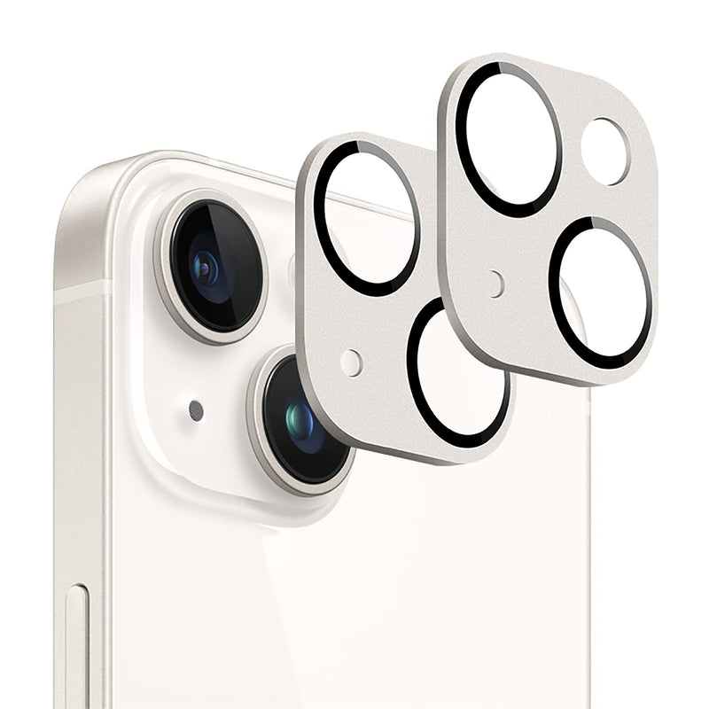 SaharaCase ZeroDamage FlexiGlass HD Camera Lens Protector [2-Pack] for Apple iPhone 14 & iPhone 14 Plus (2022) Anti-Scratch & Anti-Fingerprint Easy Installation (StarLight) StarLight