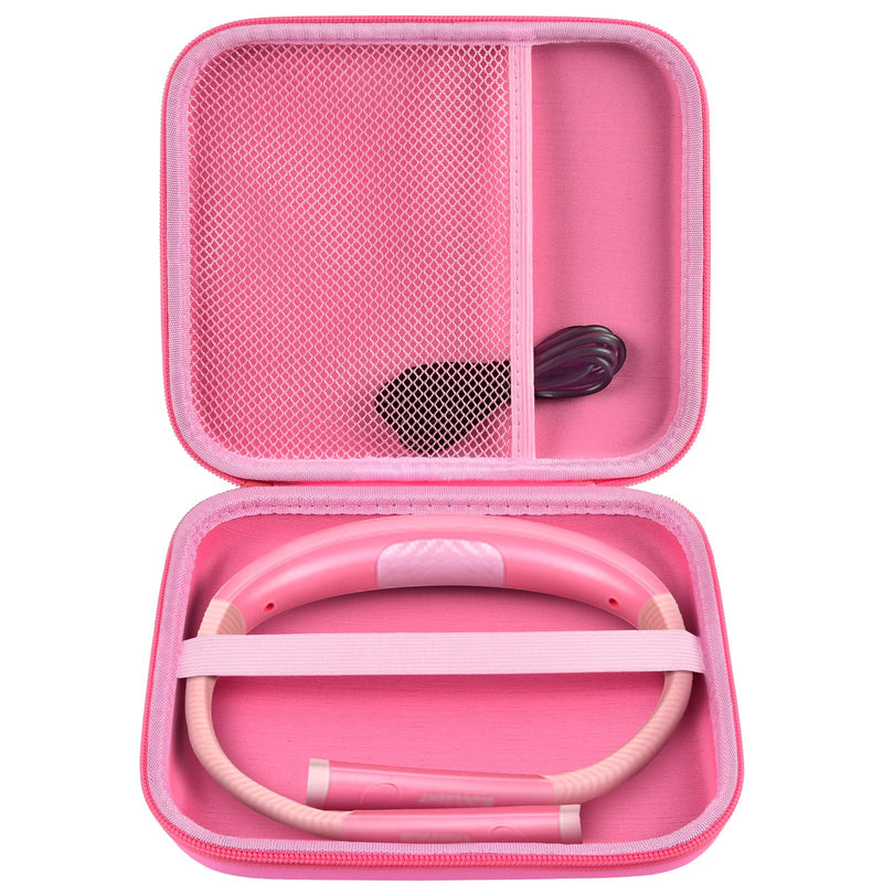 Case Compatible with Glocusent/ for Vekkia/ for LITOM/ for LEDGLE/ for TAKKUI/ for TSINGREE LED Neck Reading Light Book Light for Reading in Bed. Storage Carrying Holder for USB Cable (Box Only) -Pink Pink