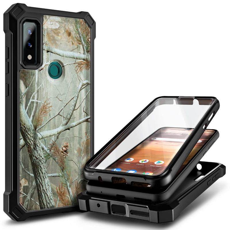 NZND Case for AT&T Maestro 3 with [Built-in Screen Protector], Full-Body Shockproof Protective Rugged Bumper Cover, Impact Resist Durable Phone Case (Camo) Camo