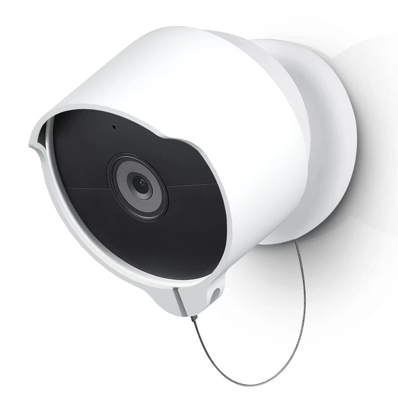 Anti-Theft Mount for Google Nest Cam(Battery), Anti-Drop Waterproof Camera Protective Cover with Security Chain Cable,Lock Accessories for Google Nest Cam Outdoor/Indoor, Battery (Camera Not Included)