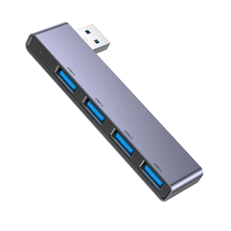 Fidioto USB Hub,4 Port USB 3.0 * 1 Hub, 2.0 * 3 Hub Splitter for Laptop,Windows PC,Mac,Printer,Flash Drive,Mobile HDD, Notebook PC